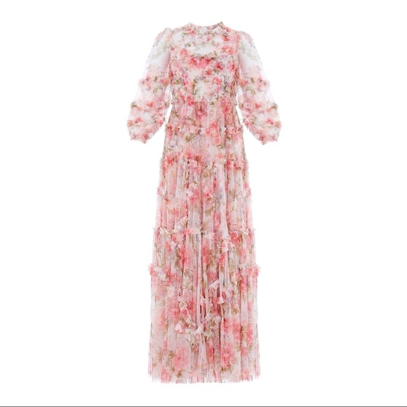 Needle & Thread Summer Song Diamond Ruffle Gown - Picture 2 of 4